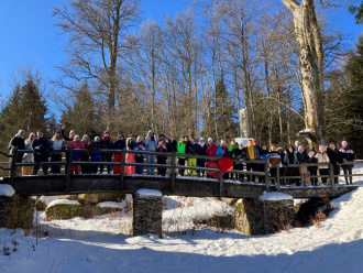 Spaß im Schnee bei herrlichstem Wetter